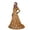Gold, variant on Womens Celestial Dress Moon Star Print V Neck Long Sleeve Maxi Skirt Scalloped Fitted Waist Evening Party Gown Outfit