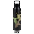 thumbnail image 2 of Deer Heads Trio Design Hunting Hunter Camouflage 24 oz Insulated Canteen Water Bottle, Leak Resistant, Vacuum Insulated Stainless Steel with Loop Cap, 2 of 7