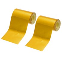 Uxcell 2" x 10 FT Reflective Tape 2 Pack High Visibility Waterproof Conspicuity Outdoor Safety Warning Tape for Trailer Truck Car Bike Yellow