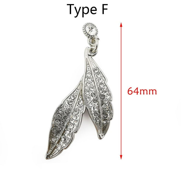 Transformation Style DIY Rhinestone Charm Women's Shoes Shoe Clip Clothing  Collocation Shoe Decorations Shoe Accessories TYPE F 