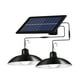 thumbnail image 2 of Lámpara colgante solar doble con control remoto y brillo ajustable. Blanco cálido, 2 of 9