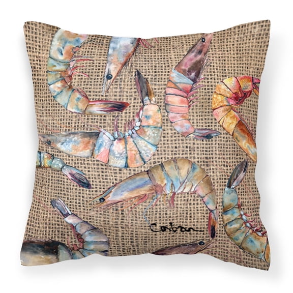 Shrimp Fabric Decorative Pillow