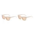thumbnail image 3 of Qarigey No es fácil de desvanecer o romper: invierta en gafas de sol para una mayor longevidad Té Blanco Arroz Ligero 2Conjunto, 3 of 6