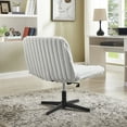 thumbnail image 3 of CQSXDA Wide Seat Adjustable Swivel Criss Cross Chair, for Office and Vanity Use, Ergonomic Design, 3 of 9