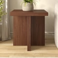 thumbnail image 2 of Evelyn&Zoe Elna 22" Wide Square Side Table in Satin Walnut, 2 of 4