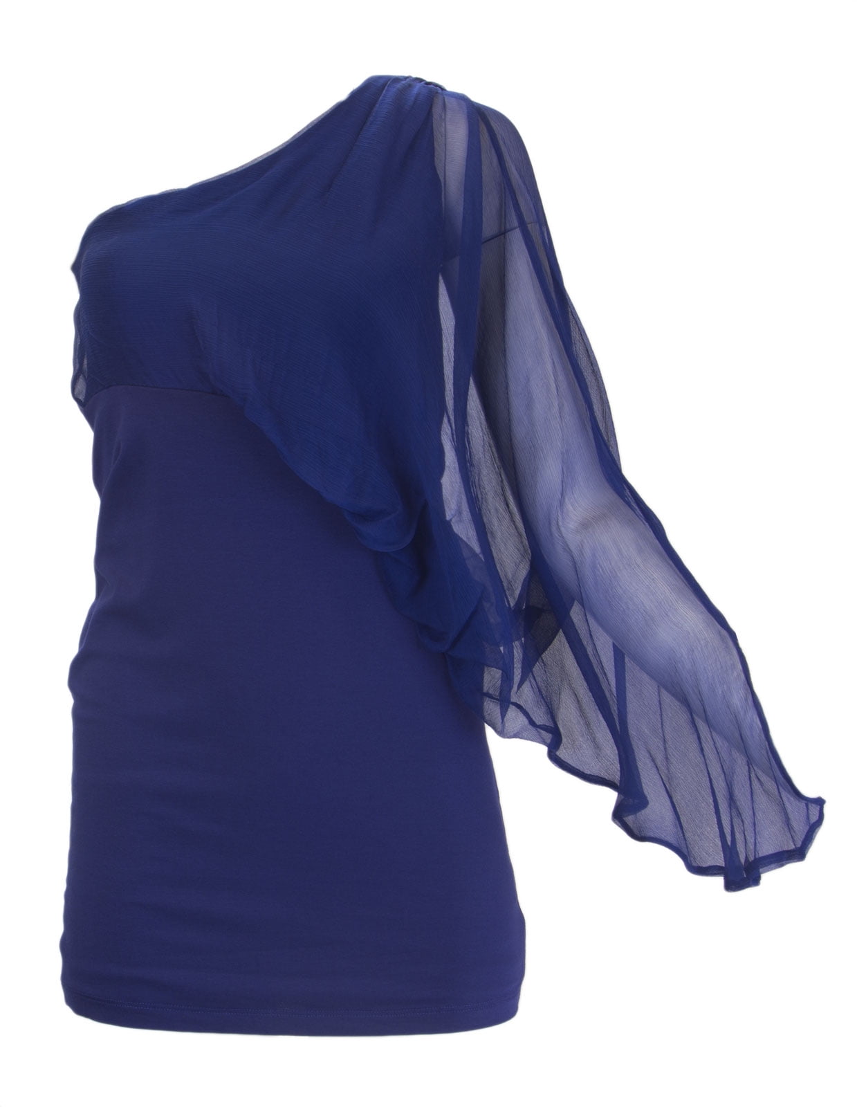 Shoulder Silk Sleeve Sheath Dress 