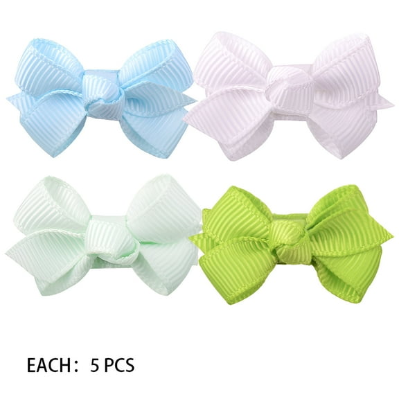 DESIGNICE 20Pcs Hair Bows,1.5" Girls Hair Bows,Duckbill Clip Bows for Toddler Girls