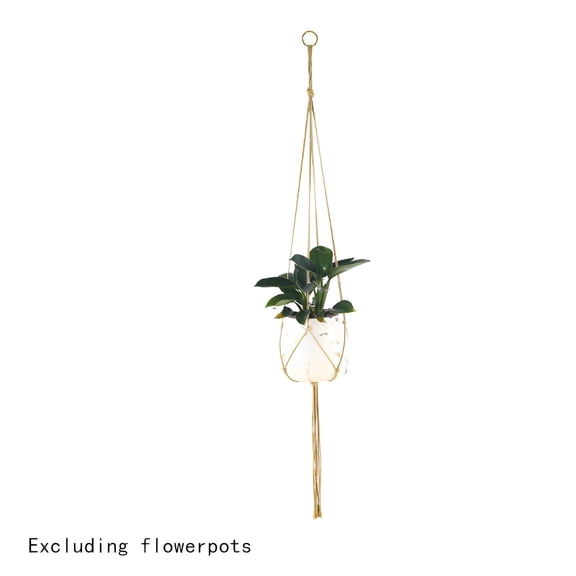 MISSMILE Plant Hanger Indoor,Handmade Texture Plant Hanger,Space-Saving Hanging Plant Holder,1