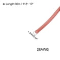 thumbnail image 2 of Silicone Wire 28AWG 28 Gauge Flexible Tinned Copper Standard High-Temperature Hookup Wire Brown 30m/98ft, 2 of 6