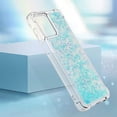 thumbnail image 6 of Slim Fit Phone Case for Motorola G 5G 2023,Soft TPU Glitter Liquid Quicksand Effect Silicone Stylish Case,Screen and Camera Protection Cover for Moto G 5G 2023,LSWT Silvery Blue, 6 of 14