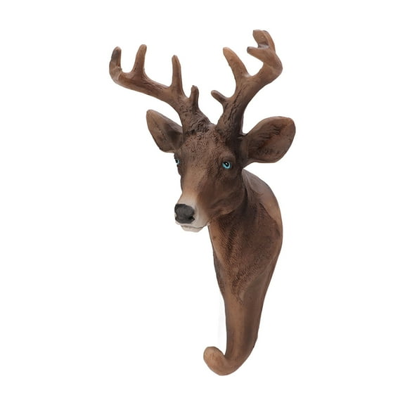 Sika Deer Head Decoration Sika Deer Head Animal Wall Hanging Figurine Wall Hanging Sculpture For Gallery Bedroom Living Room Decoration