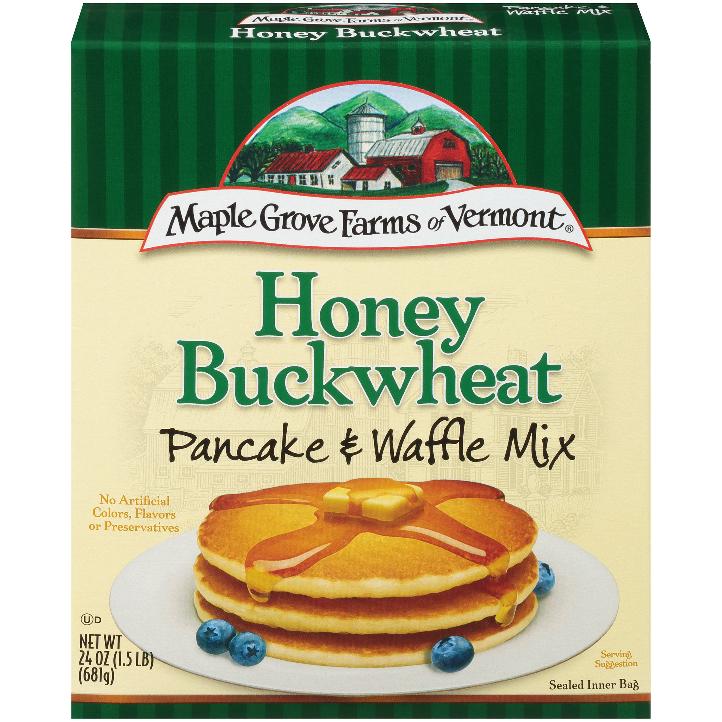 Maple Grove Farms of Vermont® Honey Buckwheat Pancake & Waffle Mix 24