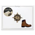 thumbnail image 3 of PinMart's Hike More Worry Less Outdoor Nature Lover Hiking Boot Enamel Lapel Pin, 3 of 4