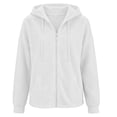 thumbnail image 7 of Aihuaihua Zip Up Hoodie Women Oversized 2026 Zip Up Y2K Hoodies Casual Long Sleeve Sweatshirts Fall Spring Track Jackets (White,XXL), 7 of 7