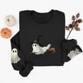 thumbnail image 5 of Meichang Women's Oversized Sweatshirts Halloween Crew Neck Sweatshirt Cute Ghost Graphic Sweatshirts Long Sleeve Fall Pullover Tops, 5 of 5