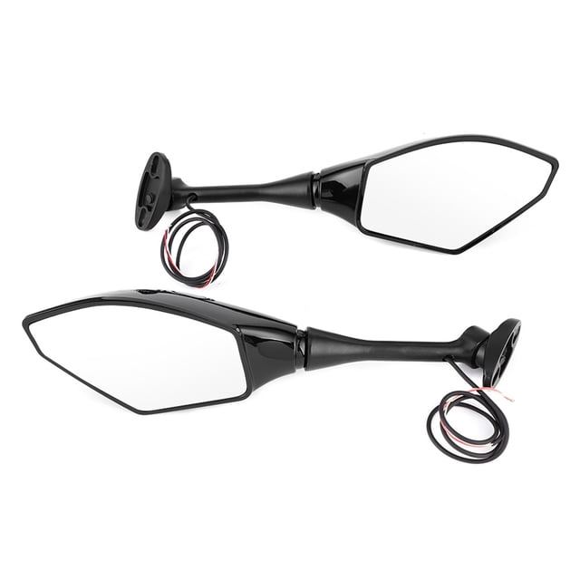 Espejos ajustables trasero Par de espejo retrovisor LED Luz de seal de giro de motocicleta Ajuste integrado para Honda CBR600RR CBR1000RR CBR500RVehicleOther Fyydes Descripción de la referencia