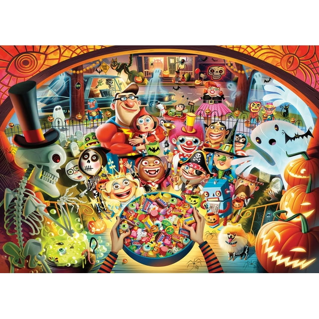 Rompecabezas Ravensburger Trick or Treat de 1000 piezas