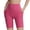 Pink, variant on AHTJRT Biker Shorts for Women High Waist Yoga Workout Shorts Tummy Control Buttery Soft Stretchable Capri Leggings with Pockets Pink S