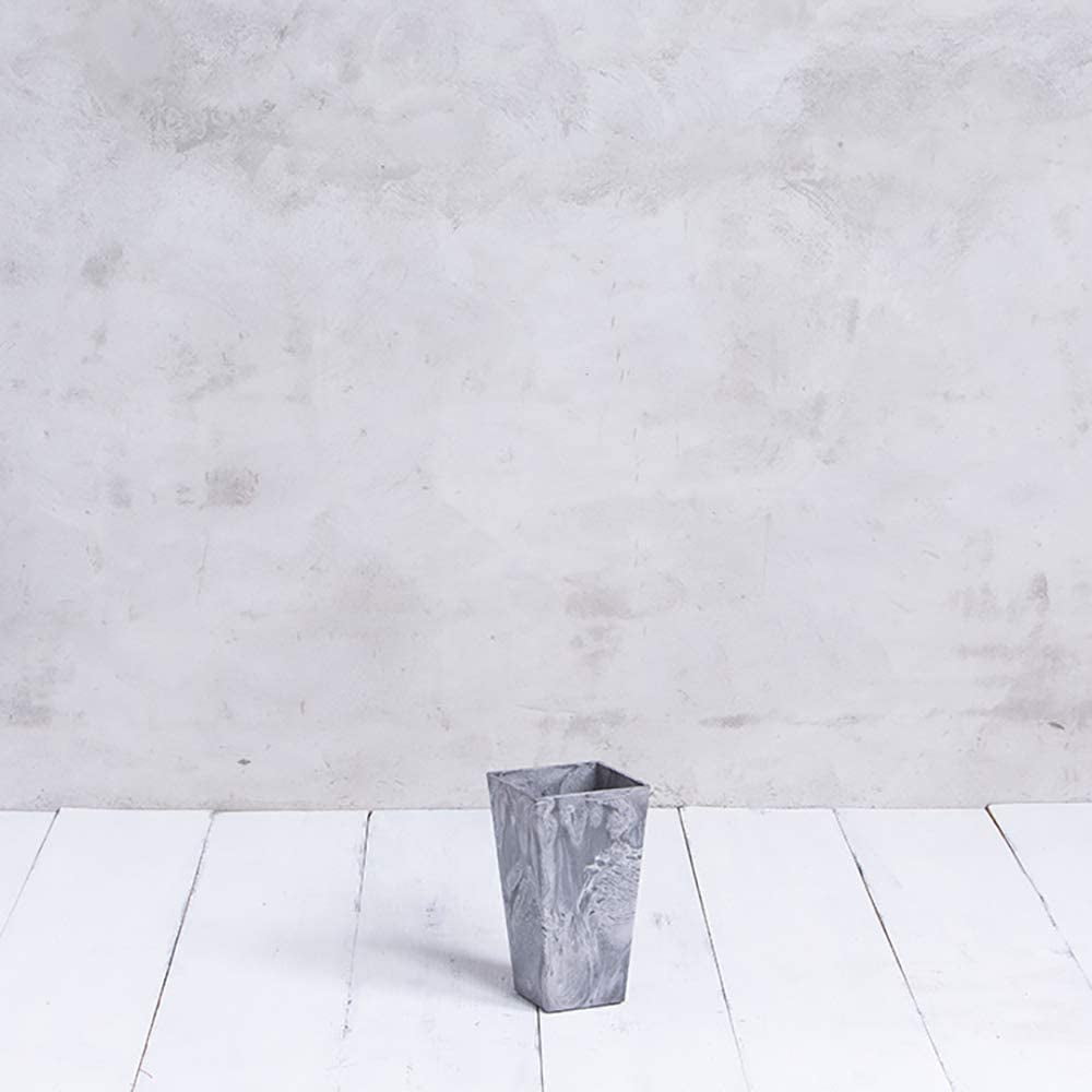 Root & Vessel Ella Tall Planter, Gray, 13.5"