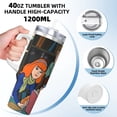 thumbnail image 4 of Lsque Scooby-Doo Pattern 40 OZ Ice Bully Cup with Handle and Straw, Double Wall Stainless Steel Tumbler Travel Coffee Cup with Lid for Christmas Present, 4 of 8