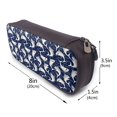 thumbnail image 3 of Picia Angry Shark Pattern Large Capacity PU Leather Pencil Case Organizer Pen Marker Holder Double Zipper Storage Bag Big Pencil Pouch for College Office, 3 of 6