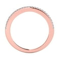 thumbnail image 4 of Mauli Jewels 0.14 Carat Diamond Wedding Band for Women in 4-Prong 14K Solid Rose Gold, 4 of 7