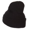 thumbnail image 2 of Tennessee State Map Embroidered Long Beanie - Black OSFM, 2 of 5