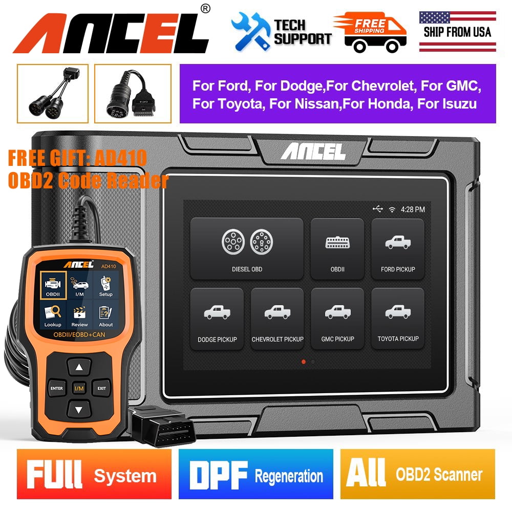 ANCEL HD3500 Pickup Scanner 24V Truck Scanner Bidirectional Service