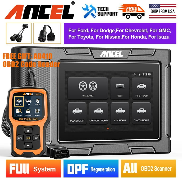 ANCEL HD3500 Pickup Scanner 24V Truck Scanner Bidirectional