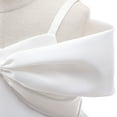 thumbnail image 6 of Zpanxa Toddler Girls Princess Dress, Little Girls Party Wedding Dress, Lace Bowknot Off Shoulder Pleated Dress, Kids Pageant Flower Girl Sleeveless Dress, Birthday Gifts for Girls White (5-6 Years), 6 of 8