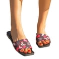thumbnail image 4 of Aqestyerly Women's Plus-Size Flip-Flops Summer Casual Flat Sandals Comfortable Lightweight Non-Slip Beach Walking Footwear HWRETIE, 4 of 9