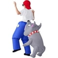 thumbnail image 4 of Kids Halloween Inflatable Costumes, Biting By a Dog Inflatable Blow-up Costume Halloween Themed Party, 4 of 6