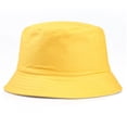 thumbnail image 1 of All Seasons Bucket Hat Exquisite Fishermen Caps Stylish Headwear Fashion Accessory with Solid Color for Outing Travel Wearing Yellow, 1 of 7