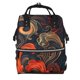 thumbnail image 1 of Fotbe Fiery Floral Pattern Mochila Maternidad - Lona de Sarga Impermeable, Mochila de Pañales de Gran Capacidad con Múltiples Bolsillos y Correas Ajustables, 1 of 6