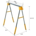 thumbnail image 3 of Adjustable Height Sawhorse 2-Pack, Heavy Duty Steel Folding Stand, Perfect for Garage and Workshop Projects, 3 of 10