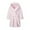 Pure Pink, variant on Girls Robes, Plush Soft Fleece Pink Print Hooded Bathrobe for Kids 2-12Years