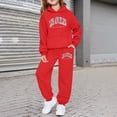 thumbnail image 2 of Kcolen Toddler Outfits for Girls 2t-4t Casual Cute Print Comfortable Hoodie Sweatshirt Tracksuit Jogger Little Girls Fall Clothes Set, 2 of 4