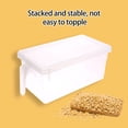 thumbnail image 4 of Dvumao Organizers and Storage, Large Plastic Transparent Covered Refrigerator Vegetable And Fruit Sorting Storage Food Storage Box Rectangular Refrigerator Drawer Organizer Fresh Box, Women Gifts, 4 of 7