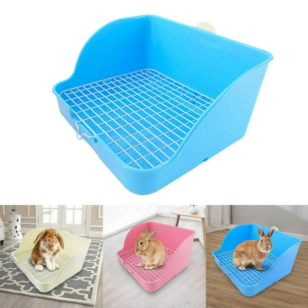 xinxixnxx Rabbit Litter Box Hamster Guinea Pig Pet Toilet Small