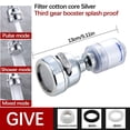 thumbnail image 2 of Under 10 Faucets Pressurized Antisplash Filter Faucet Kitchen Faucet Filter 360 ° Rotatable Nozzle Tap Water Filter Booster Antisplash Faucet Nozzle, 2 of 3