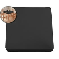 VQPeo Stretch Square Tablecloth - Elastic Polyester Table Cover for Tables, Dust & Stain Resistant, Easy Fit Protective Table Cover