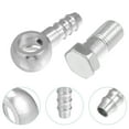thumbnail image 3 of Unique Bargains 14mm ID 12mm OD M14x1.5 Banjo Raccord Ligne de Carburant avec Rondelle à Vis pour Moto Ton Argent 2 Set, 3 of 6