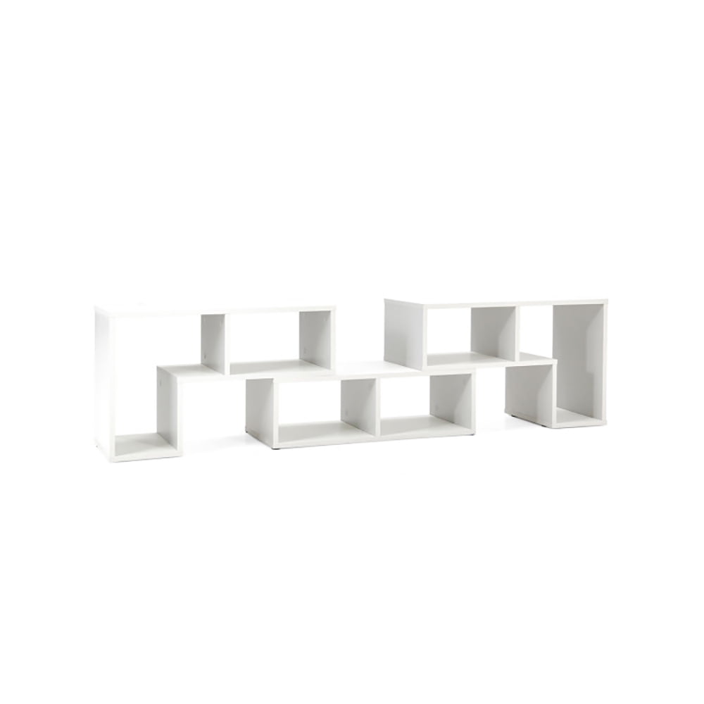 Finihen TV Stand, TV Cabinet, 3 Pieces Adjustable TV Stand for TVs up to 65 Inch with Shelves, for Living Room, Bedroom, White