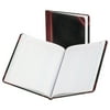 Boorum & Pease Columnar Accounting Book, Two Column, Black Cover, 150 Pages, 8 1/8 x 10 3/8