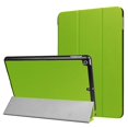 thumbnail image 1 of Funda de cuero con tapa horizontal y textura Custer para iPad 9.7 (2018) y iPad 9.7 (2017), con tres pliegues y función de suspensión/activación (negra), 1 of 5