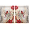 thumbnail image 2 of Bird Tower Flowers Kitchen Curtains Half Tier Curtain 2 Rod Pockets Bathroom Bedroom Cupborad Living Room 27"x24", 2 of 5