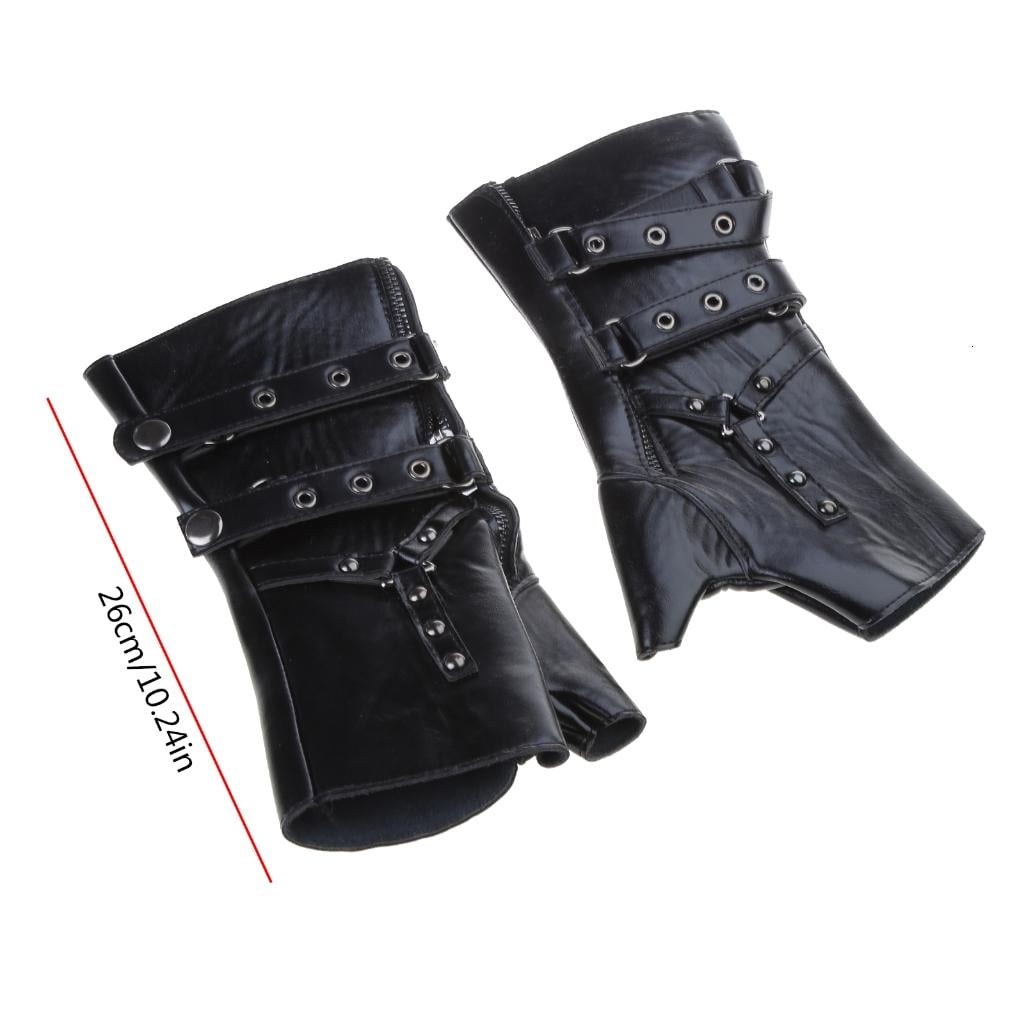 Giaone Steampunk Fingerless Gloves Custume Medieval Vintage Boxing Gloves