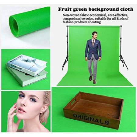 UBesGoo 5x10ft Photography Studio 100% Non-woven Backdrop Photo Background Screen (Best Green Screen Kit)