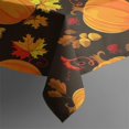 thumbnail image 3 of Thanksgiving Day Tablecloth Waterproof Spillproof Tablecolths Table Covers Autumn Maple Leaf Table Cloths for Fall Birthday Wedding Graduation Rectangle,60x84inch, 3 of 5