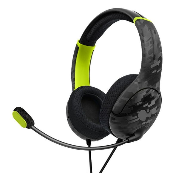 PDP AIRLITE Wired Headset: Electric Carbon - Xbox Series X|S, Xbox One, & Windows 10/11